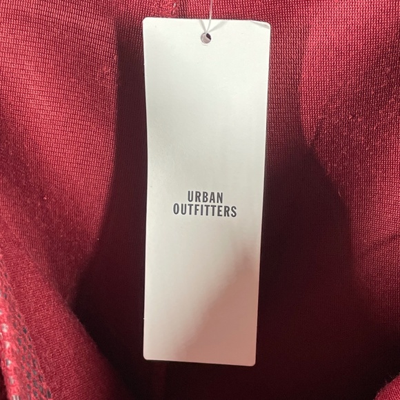 NEW Urban Outfitters Pants Womens 10 red black snake animal straight leg boho - Picture 5 of 10